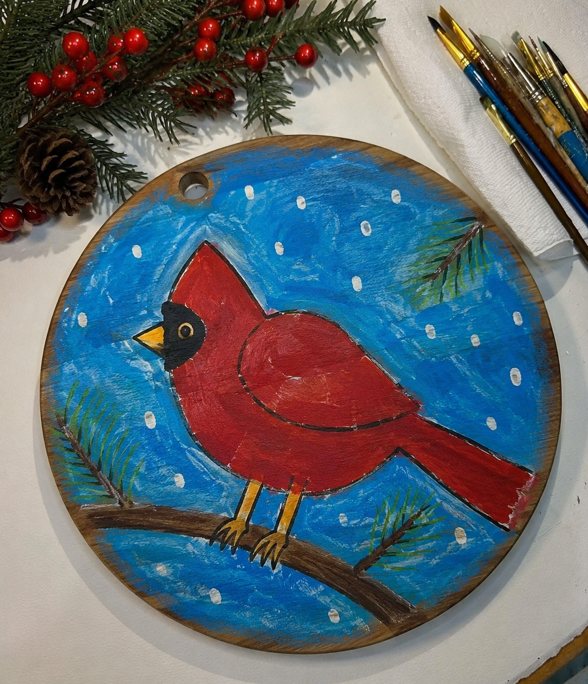 Laboratorio di pittura su legno